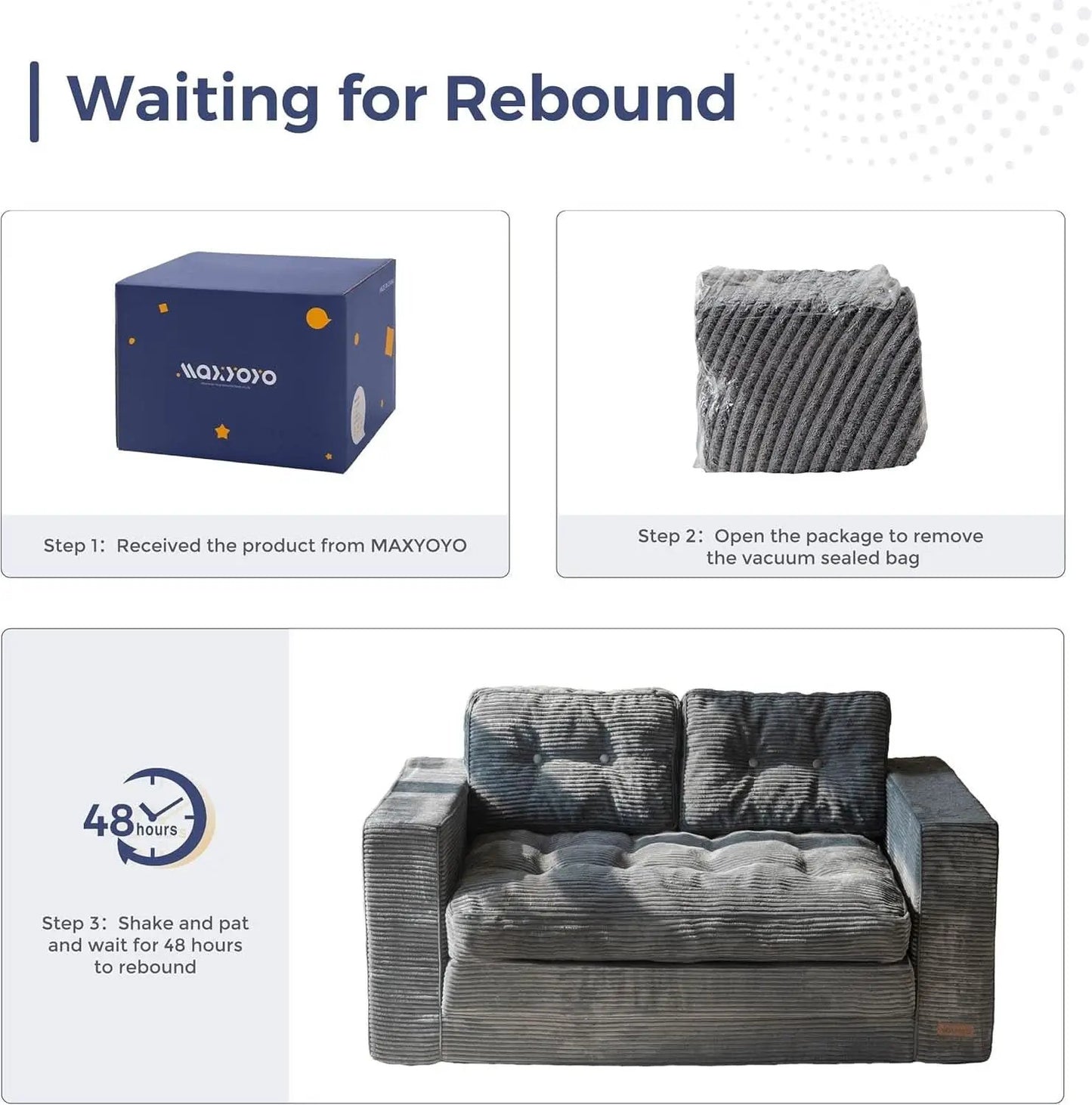 Convertible Sofa Bed With Pillows For Living Room from PriceLows™
