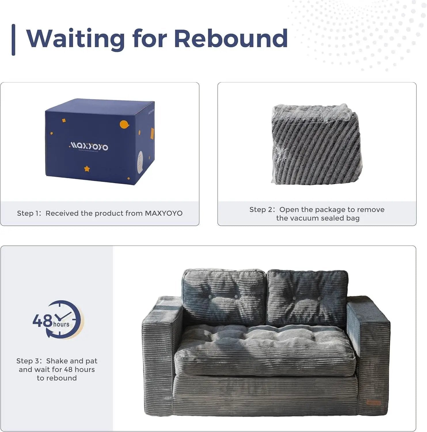 Convertible Sofa Bed With Pillows For Living Room from PriceLows™