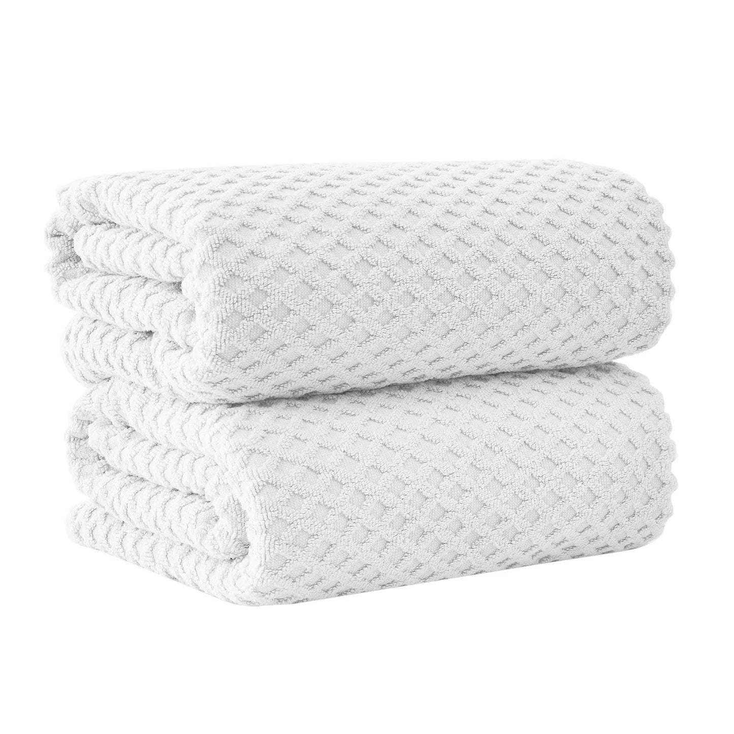 Cotton Diamond Waffle Weave Bath Towel Set - Grayson Collection from PriceLows™