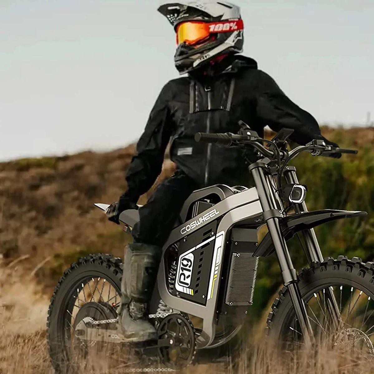 Electric Dirt Bike | Coswheel R19 72V 40AH 6000W | Multifunction Display | Removable Battery