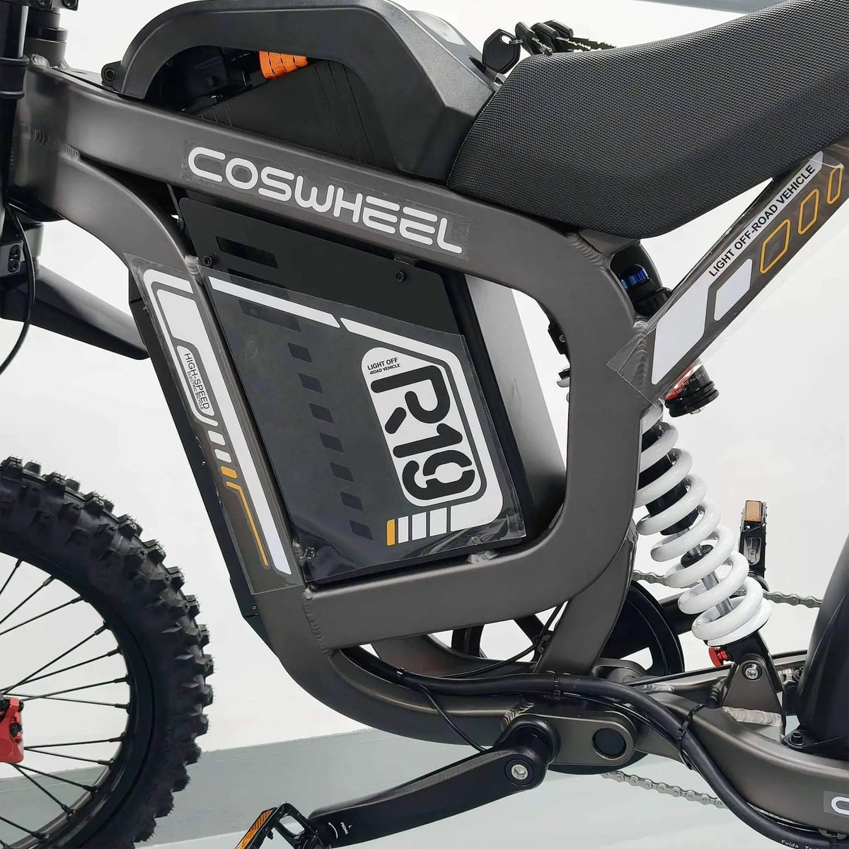 Electric Dirt Bike | Coswheel R19 72V 40AH 6000W | Multifunction Display | Removable Battery