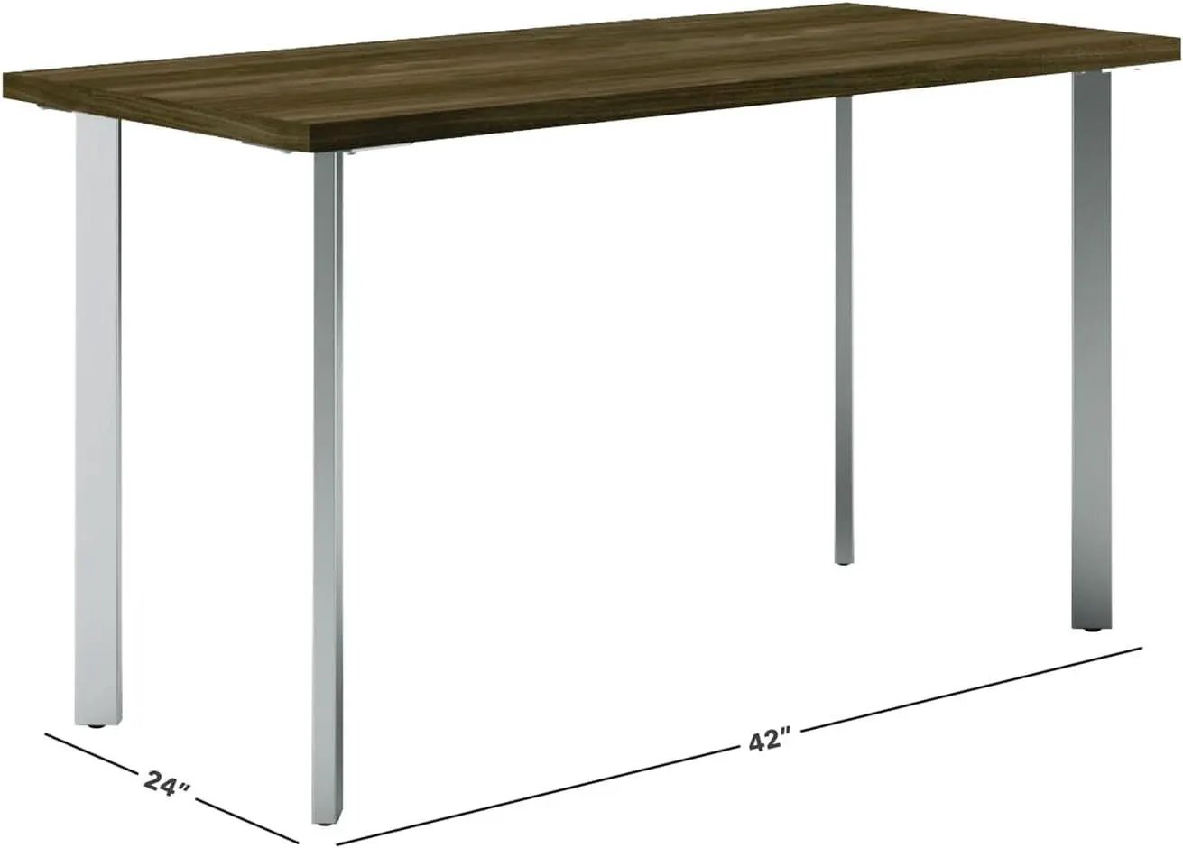 42 Inch Walnut Top Computer Desk For Home Office Today from PriceLows™