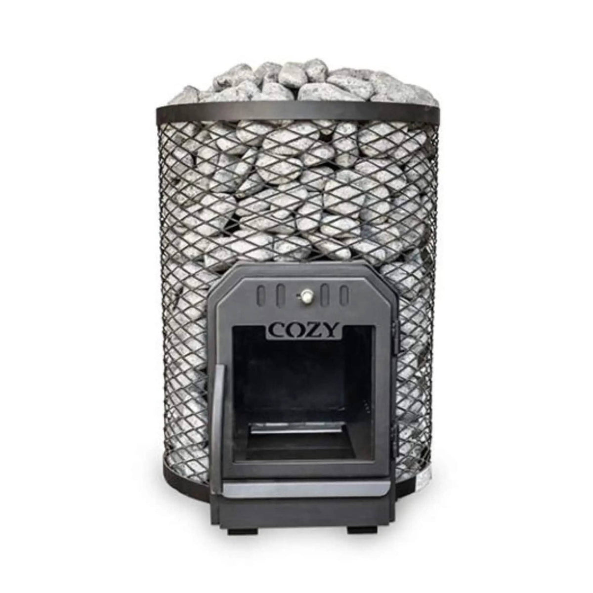 Cozy Heat O Thru-Wall Wood Burning Sauna Stove With Sauna Stones | Wood | Sauna Heater | Outdoor Living