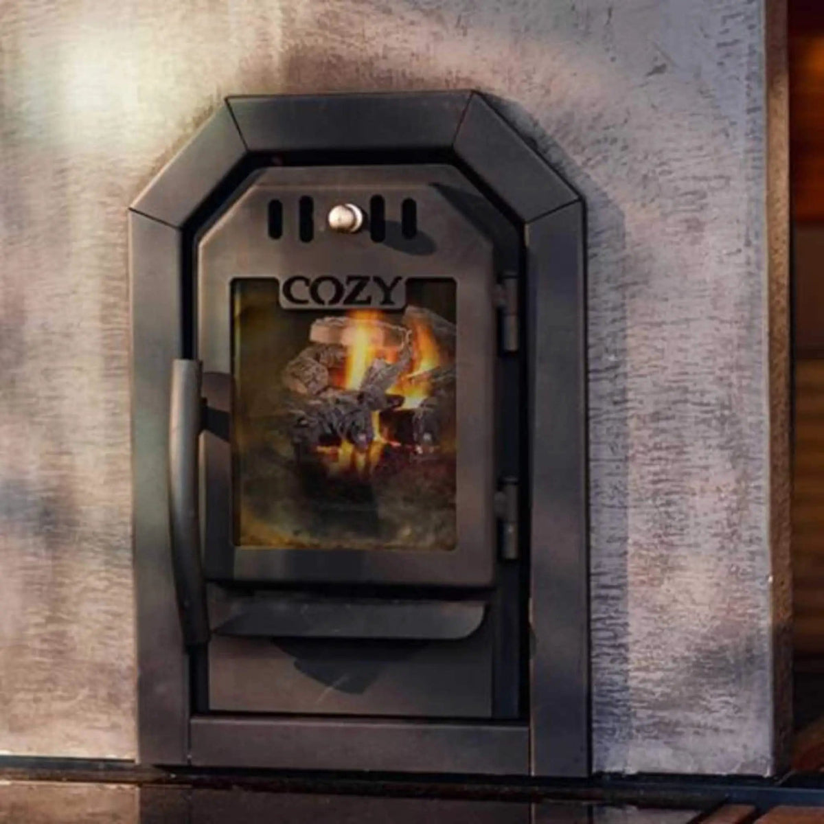 Cozy Heat SW Thru-Wall Wood Burning Sauna Stove With Sauna Stones | Wood | Sauna Heater | Outdoor Living