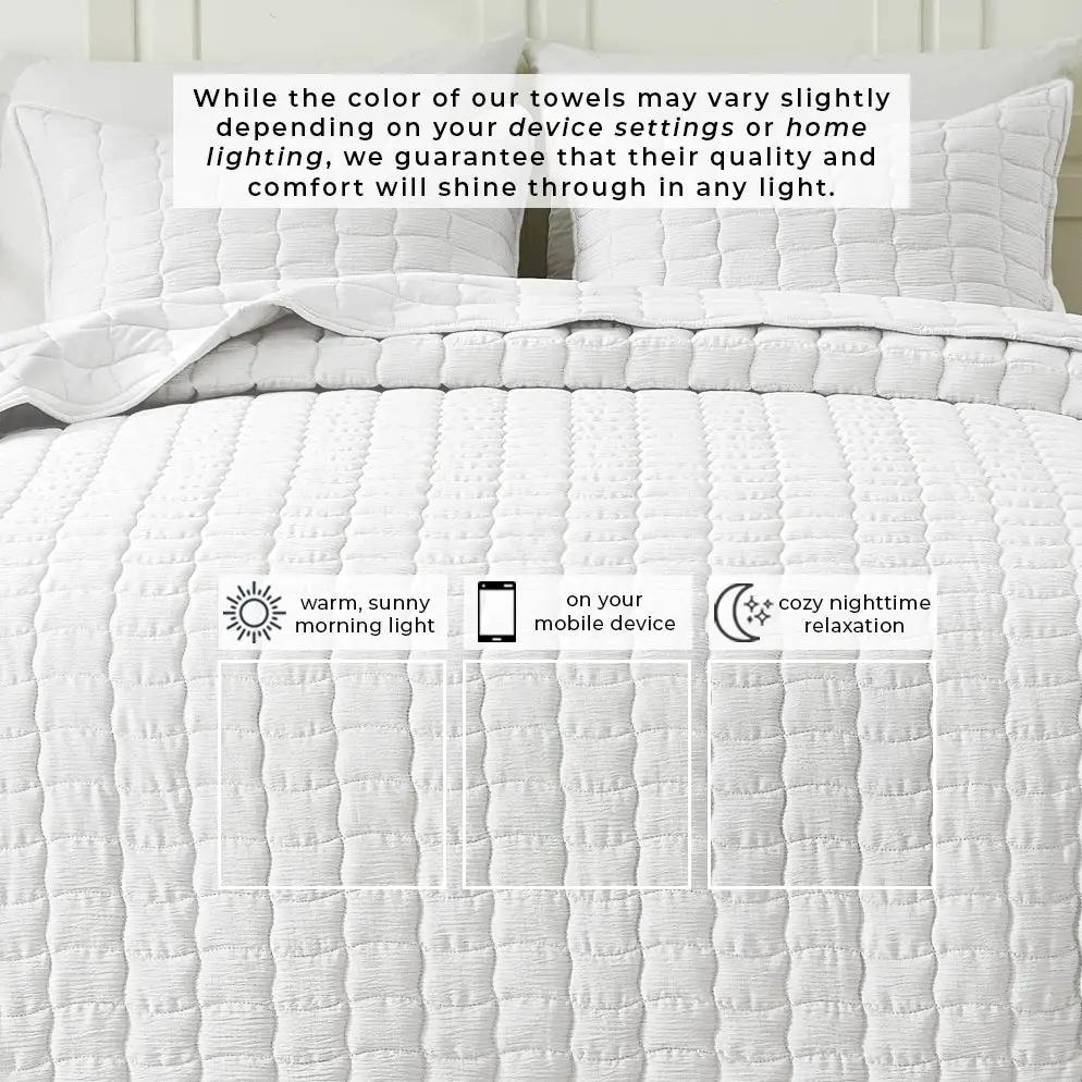 Gauze Quilt Set - Wave Stitch Collection from PriceLows™