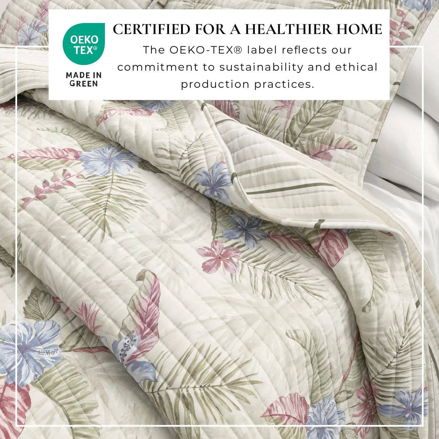 Floral Printed Cotton Quilt Set - Mendocino Collection from PriceLows™