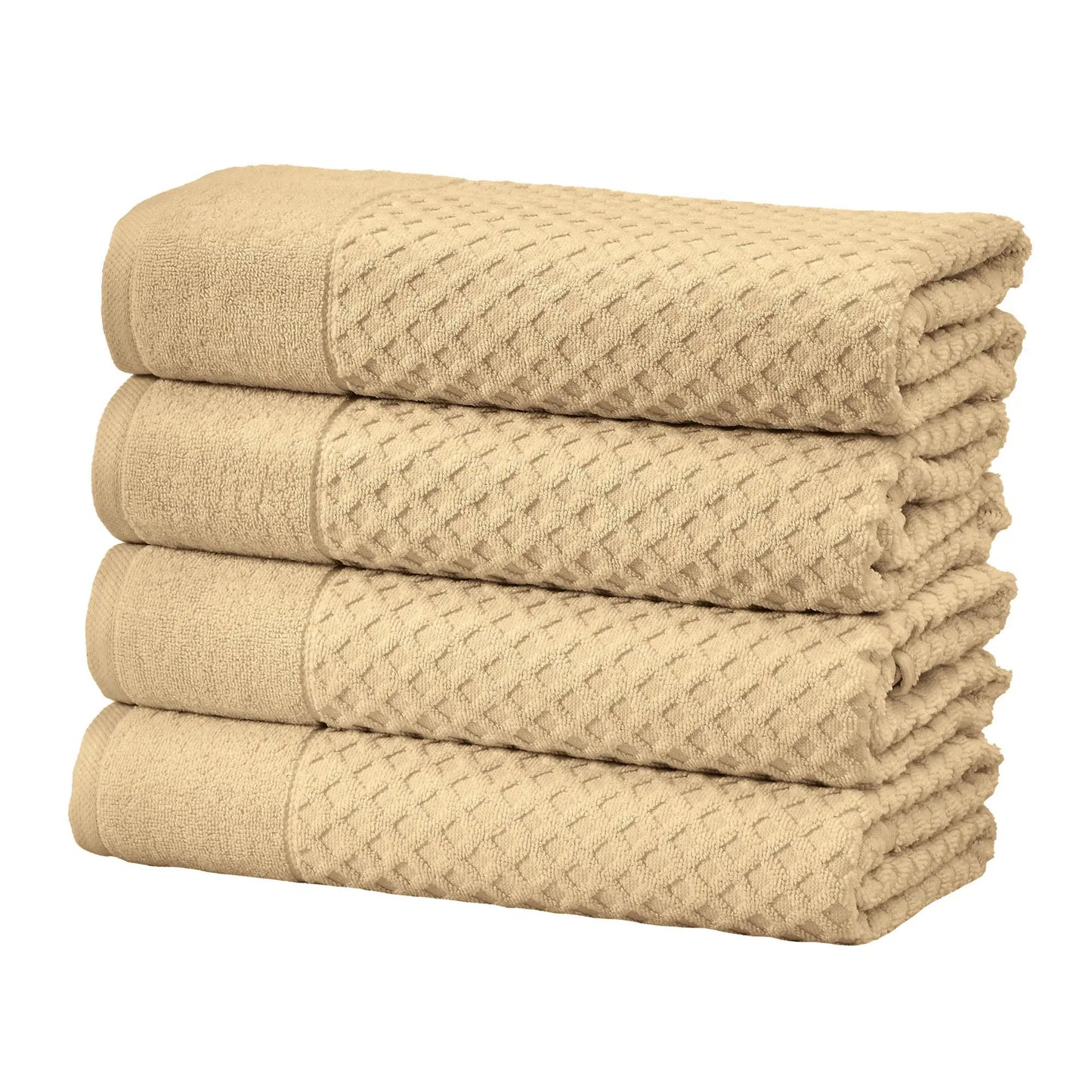 Cotton Diamond Waffle Weave Bath Towel Set - Grayson Collection from PriceLows™
