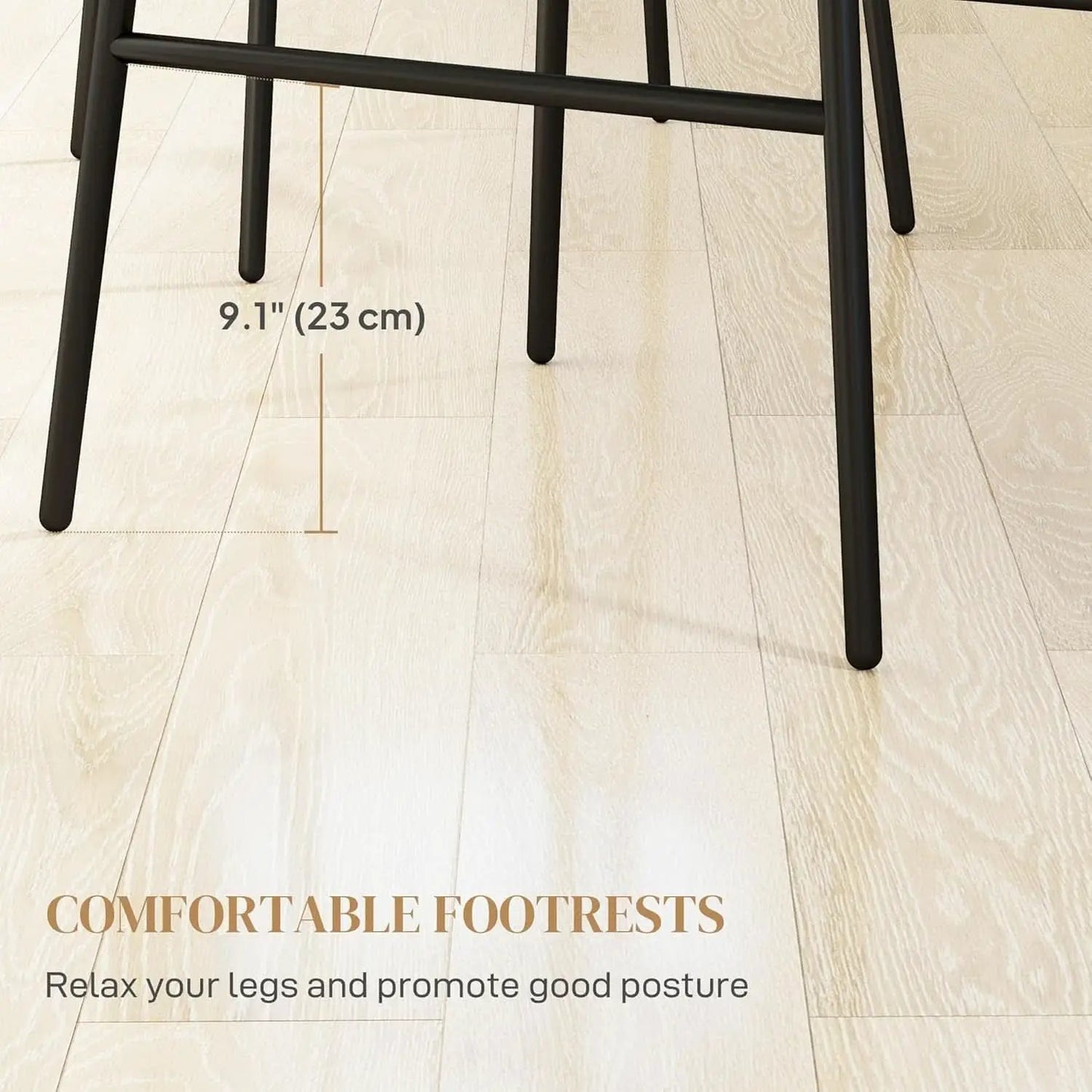 Rattan Counter Height Bar Stools Set Of 2 26 Inch Brown from PriceLows™