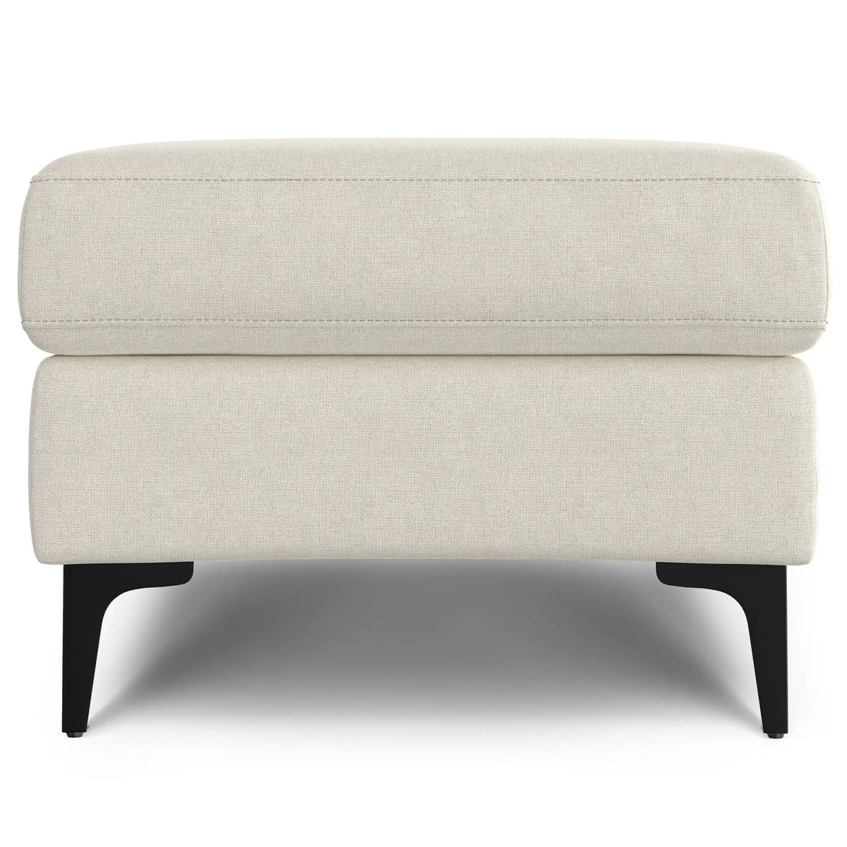Ava Mid Century Ottoman | Performance Fabric | 100% Recycled Material | 36 Inch Width