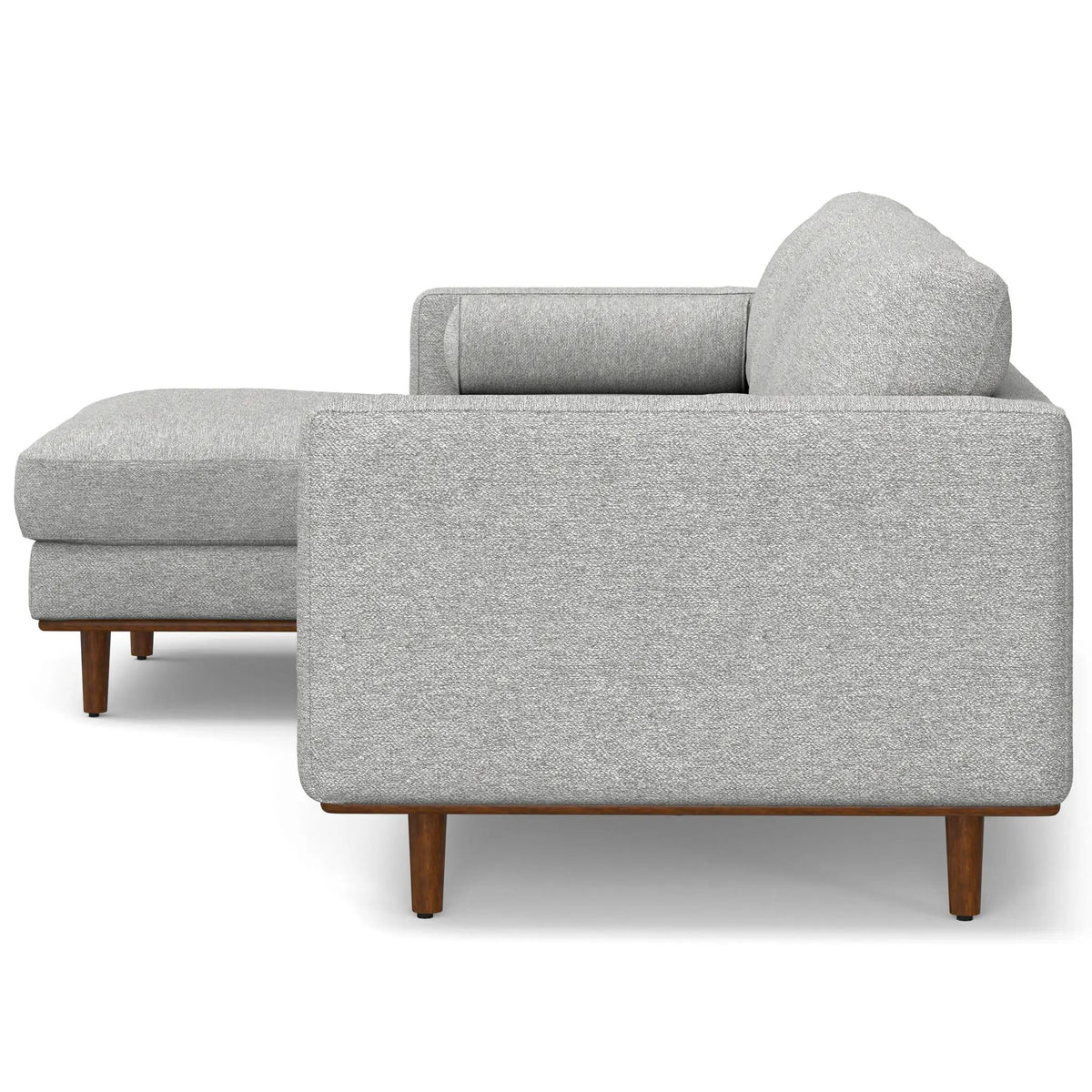 Morrison Upholstered Sectional Sofa | Genuine Aniline Leather | Chaise Cushions | 102.2 Inch Length