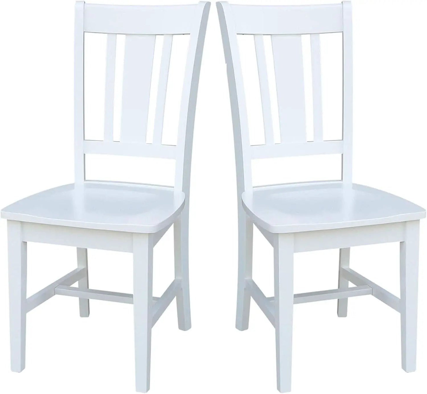 Set of Two White San Remo Splatback Dining Chairs from PriceLows™