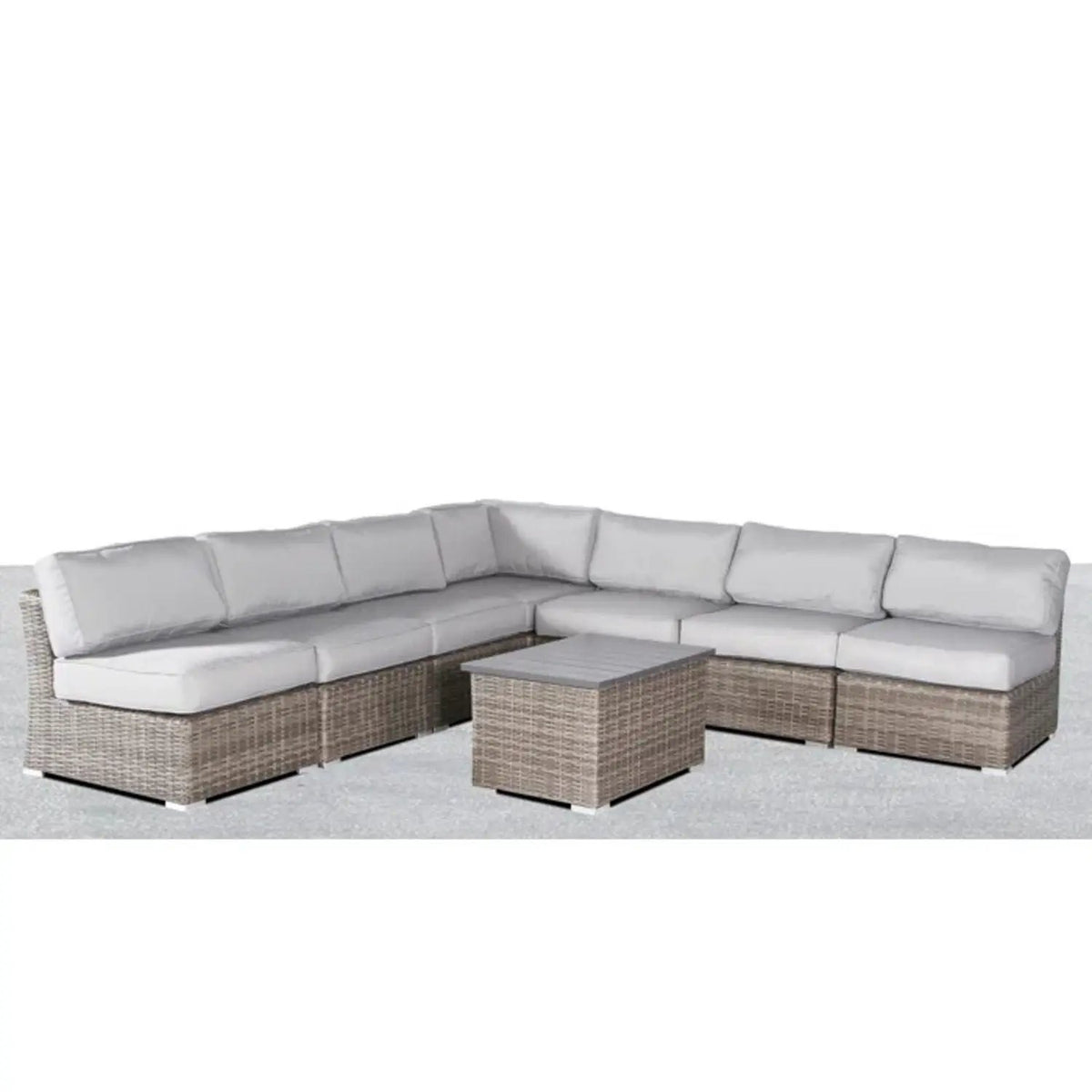 Wicker Sectional Sofa Set | Rustproof Aluminum Frame | Oversized Comfort | Weather-Resistant Wicker