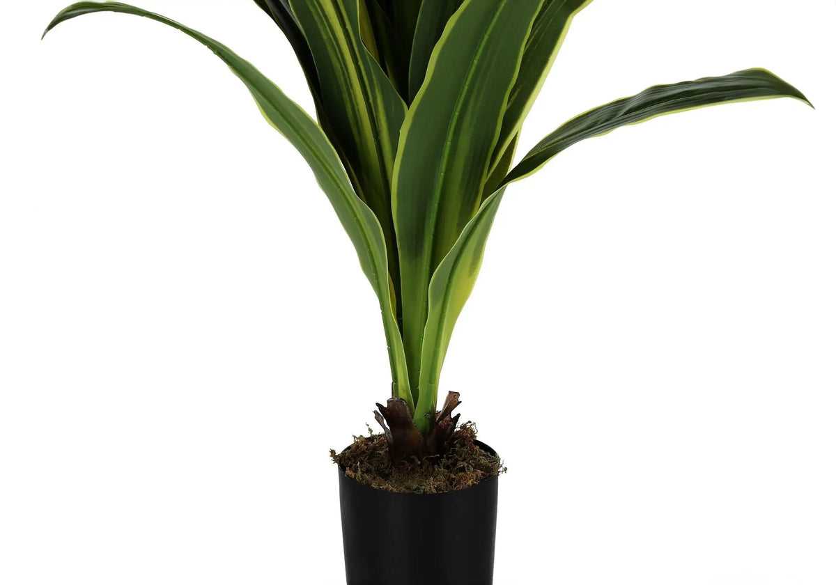 47 Inch Artificial Dracaena Tree | 34 Real Touch Leaves | Indoor Faux Floor Plant | Potted
