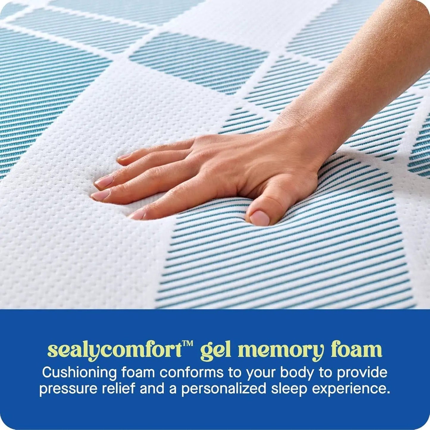 Queen Gel Memory Foam Mattress Machine Washable Cover from PriceLows™