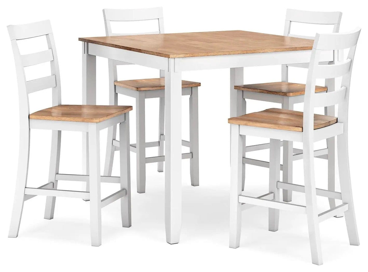 Gesthaven Dining Room Counter Table Set | 2 Pieces | Wood | Dining Room
