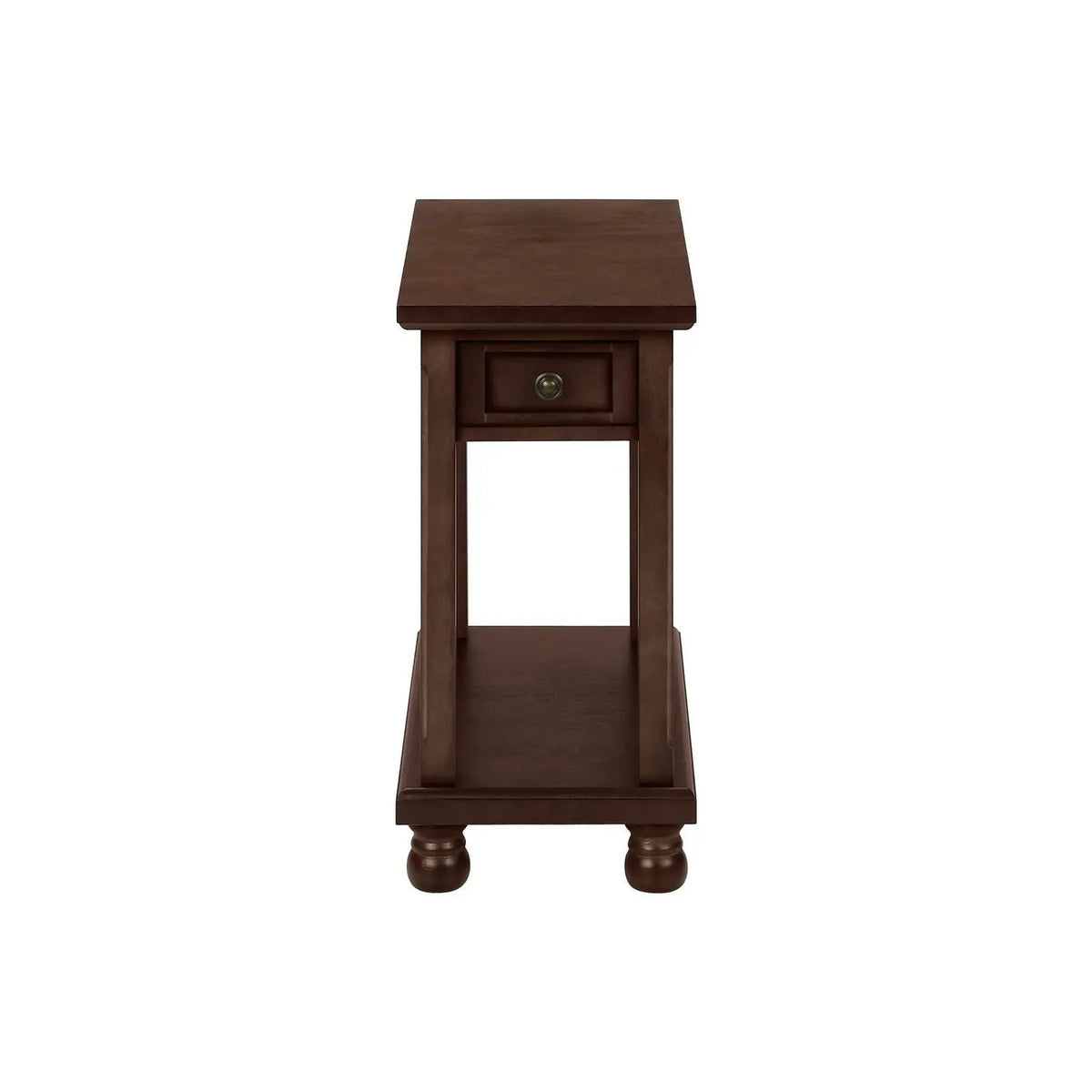 Accent End Table | Traditional Design | Storage Drawer | Espresso