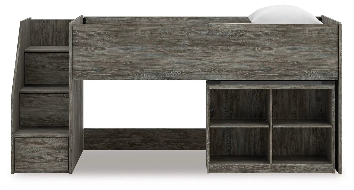 Frandern Loft Bed | 6 Pieces | Metal | Bedroom