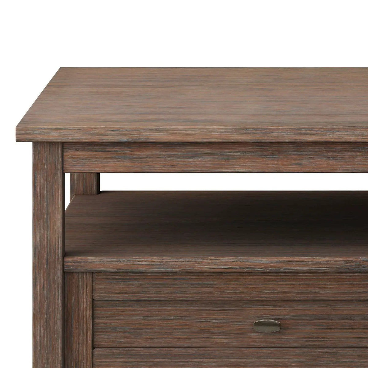 Warm Shaker Coffee Table | 2 Pieces | Solid Wood & Metal | Living Room