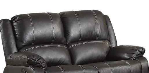 Zuriel Recliner Loveseat | Synthetic Finish | Motion Reclining Mechanism | Classic Style