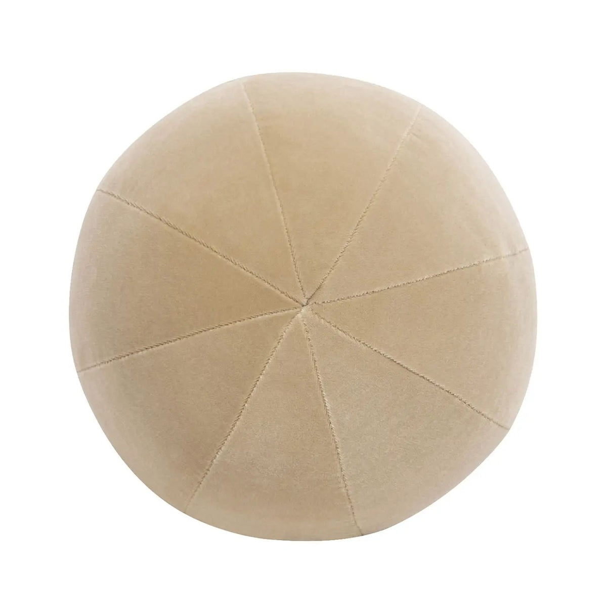 Luna Round Ball Throw Pillow | Faux Sheepskin Cover | 12 Inch Diameter | Durable Foam Insert