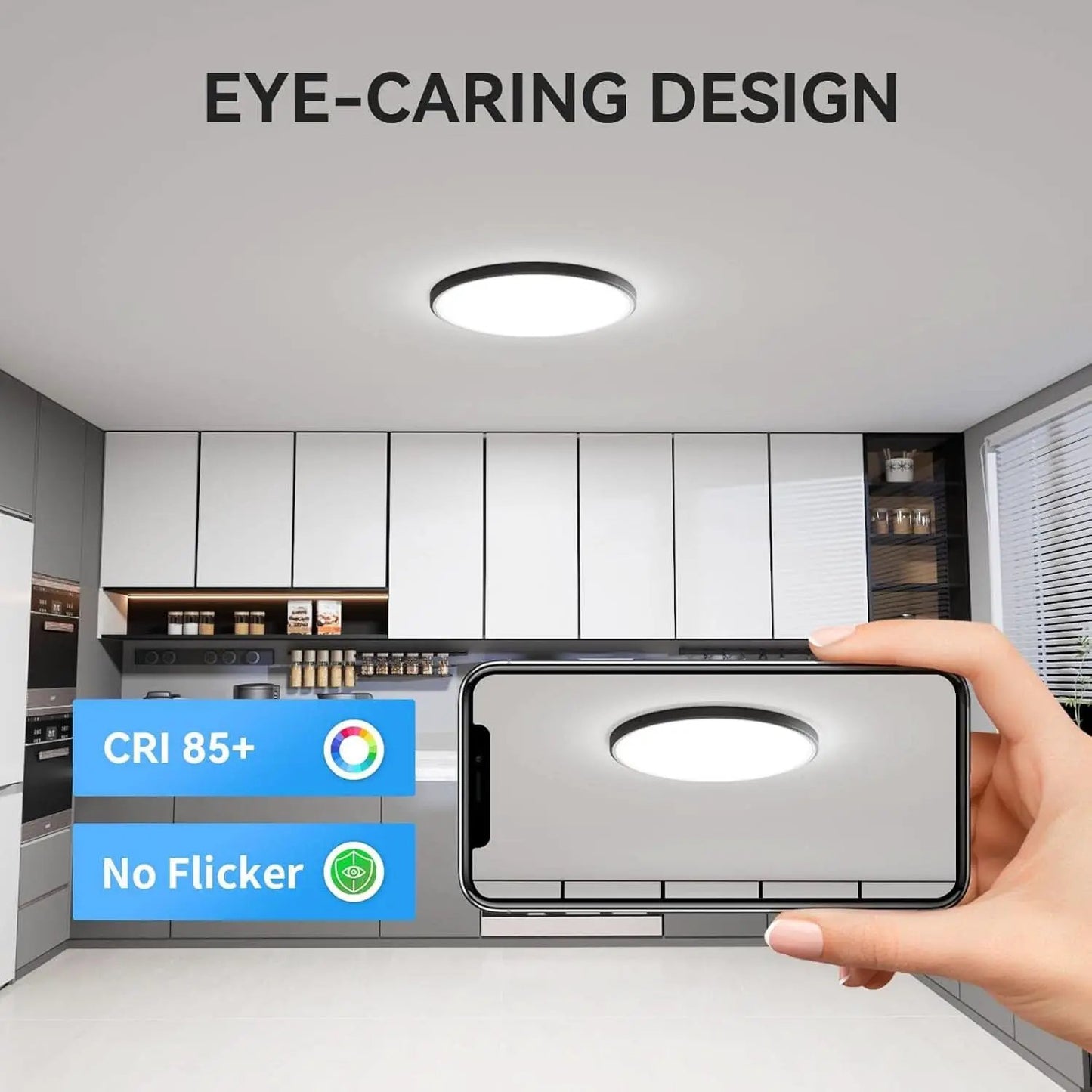 12 Pack 12 Inch Slim LED Flush Mount Ceiling Lights 5000K from PriceLows™