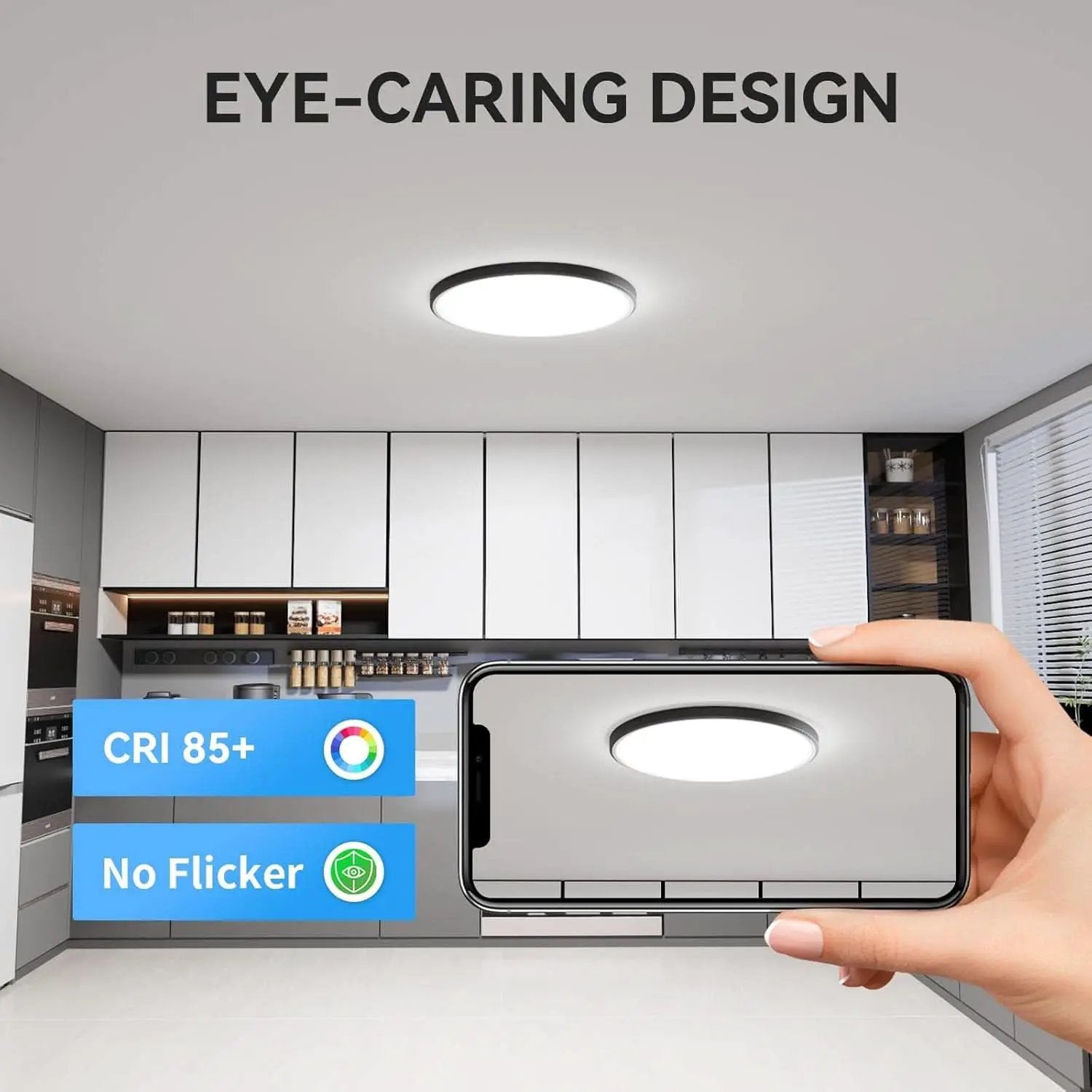 12 Pack 12 Inch Slim LED Flush Mount Ceiling Lights 5000K from PriceLows™