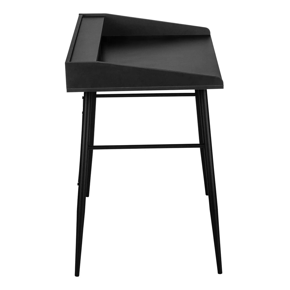 Sturdy Computer Desk With Shelves | 47.25 Inch Width | Matching Metal Base | 34 Inch Height