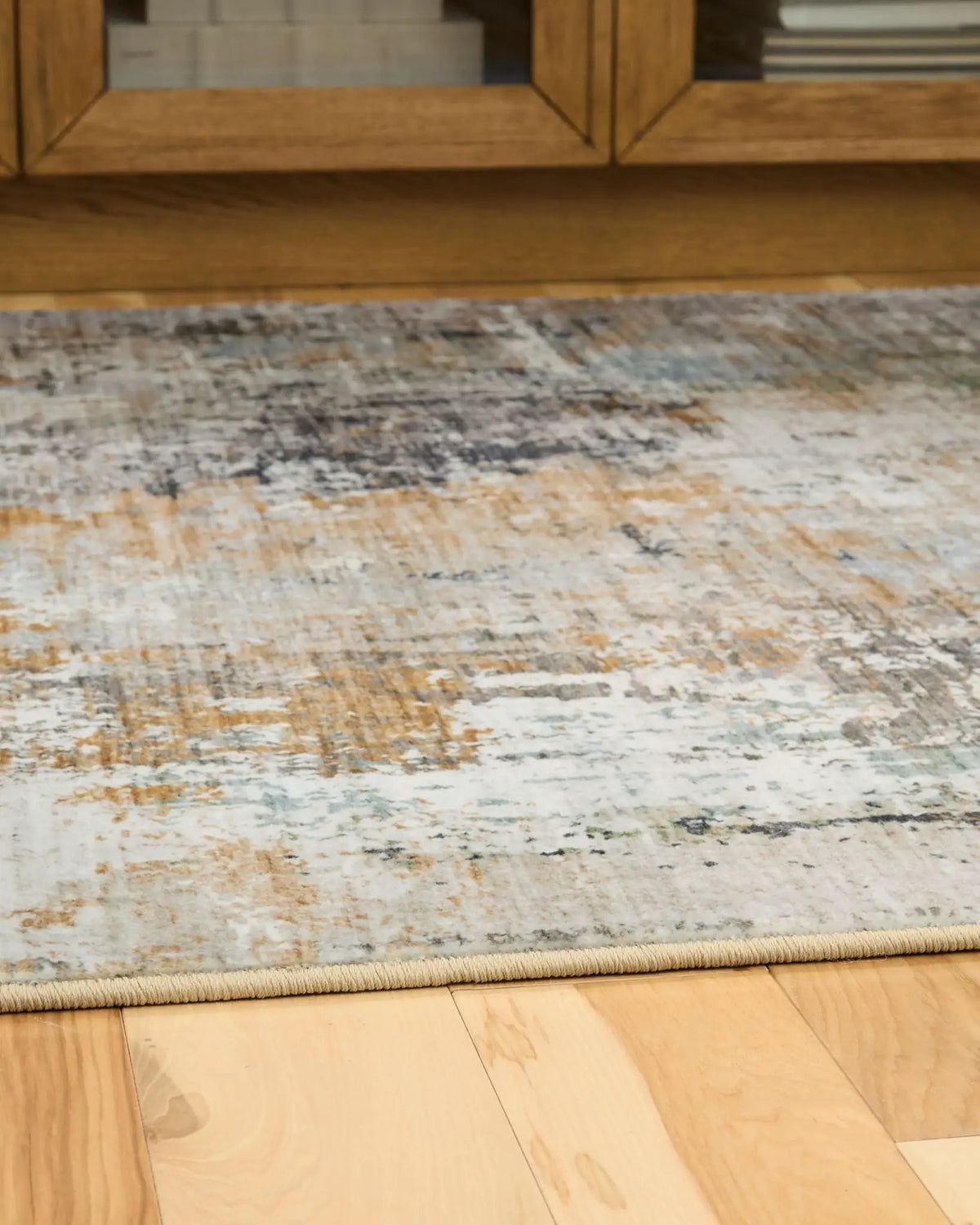 Torinette Area Rug | 108 x 144 Inch | Faux Fur Texture | Abstract Design