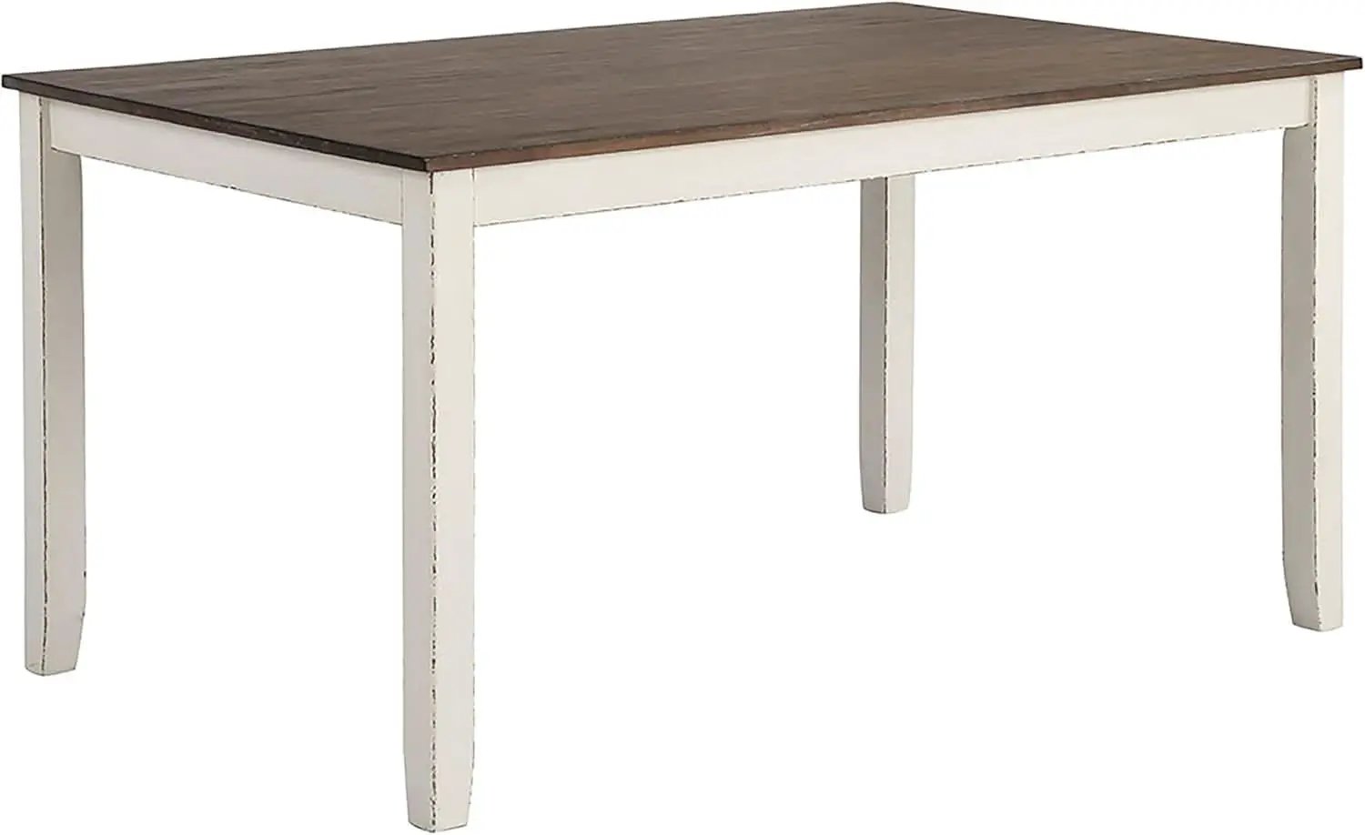 Seven Piece Rectangular Dining Table Set Two Tone Finish from PriceLows™