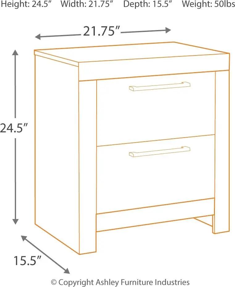 Derekson Panel Bedroom Set | 4-Piece | Rustic Butcher Block Finish | Replicated Pine Grain