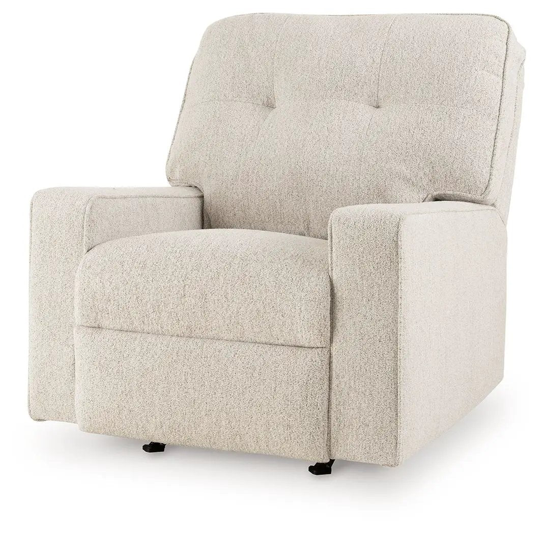 Rocker Recliner | Track Arms | Easy Pull Tab | Transitional Style