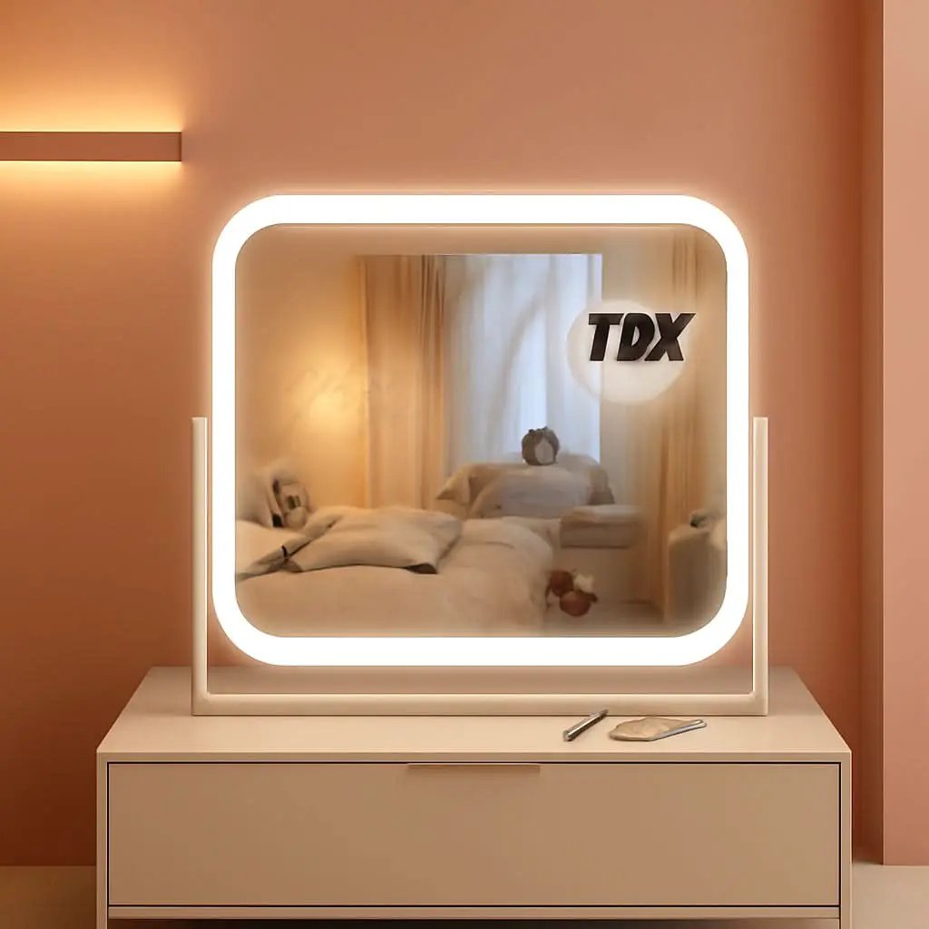 Vanity Mirror With Lights 17x13 Inches White Dimmable from PriceLows™