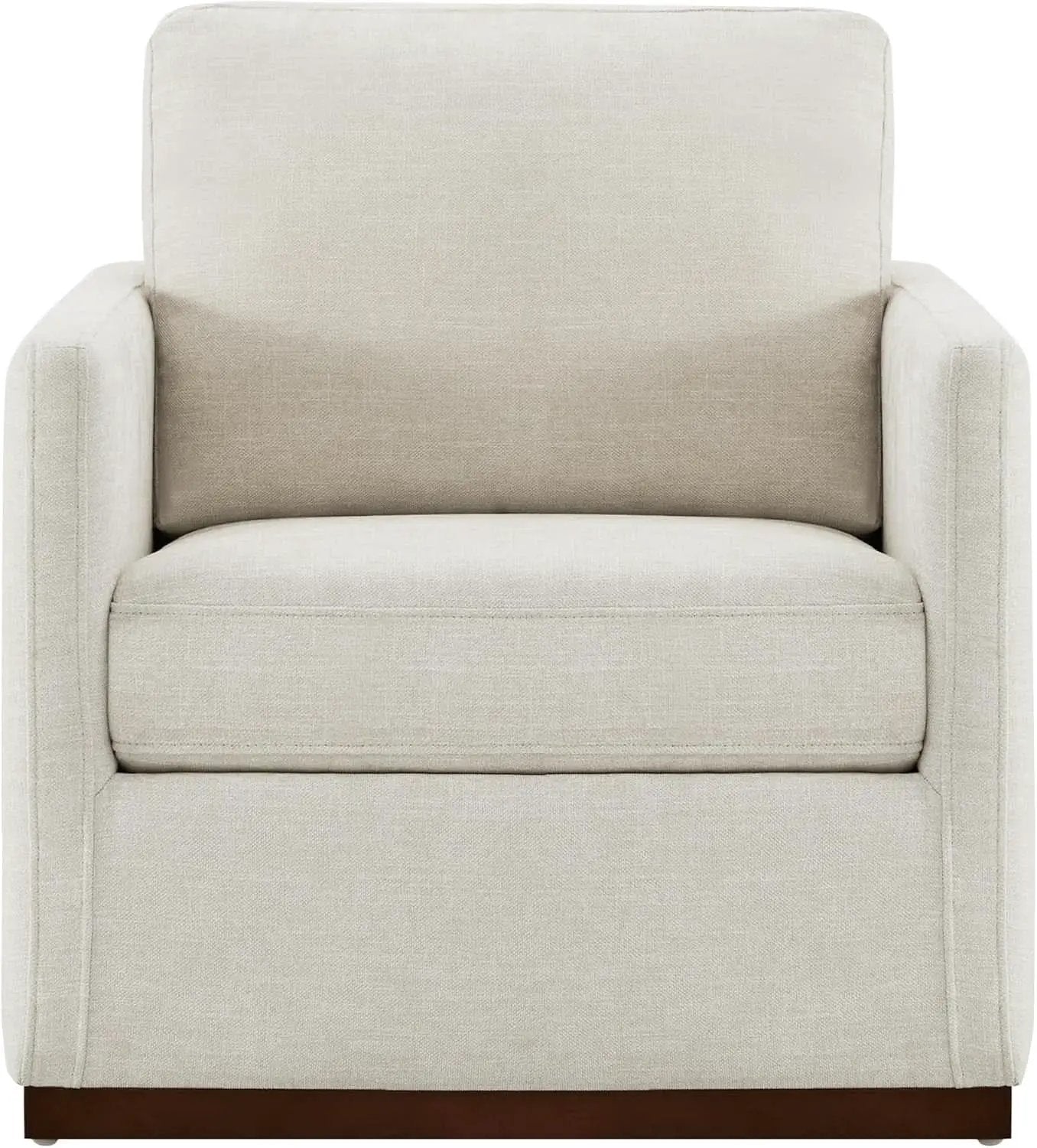 Swivel Linen Accent Armchair Mid Century Modern 360 Swivel from PriceLows™