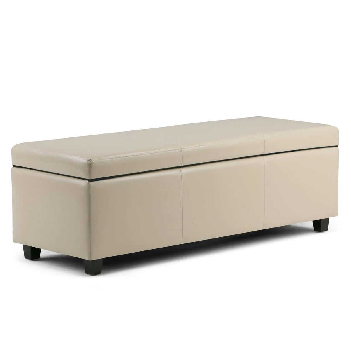 Storage Ottoman Bench | Solid Wood Frame | High Density Foam