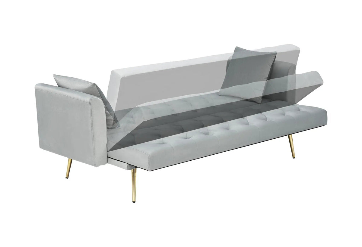 Convertible Folding Sofa Bed | Double Size | Small Space Design | Living Room Futon