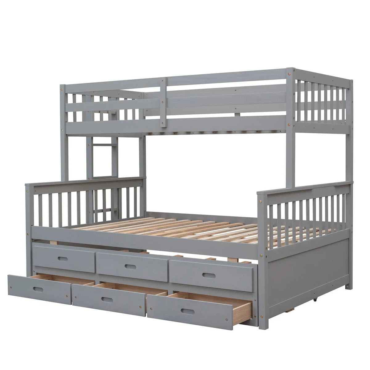 Bunk Bed | Twin Size | Rolling Trundle | Storage Drawers
