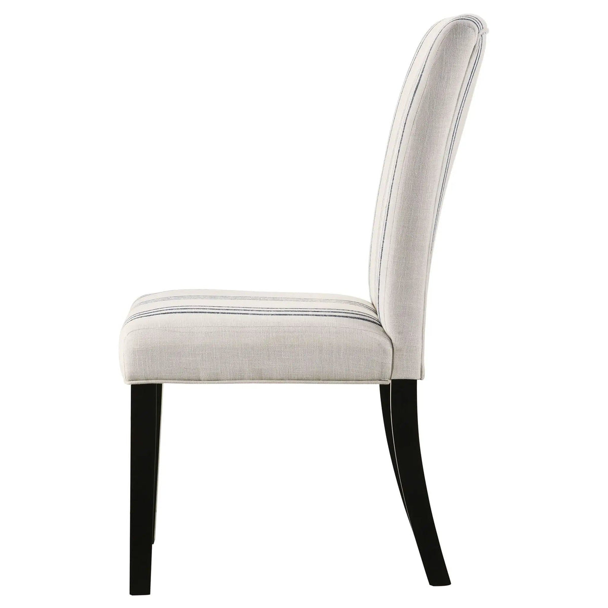 Herran Upholstered Dining Side Chair Beige (Set of 2) | 19.5 x 26 x 39.25 in | Rubberwood & Linen | Dining Room