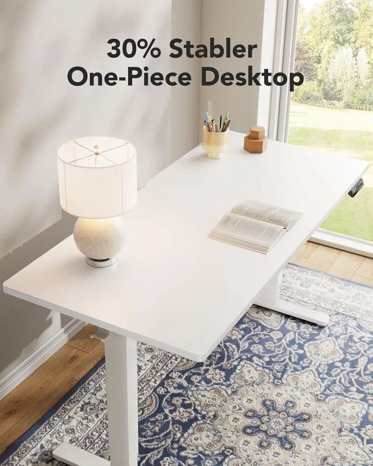 Electric Standing Desk 48 By 24 Inch With 4 Memory Height Settings from PriceLows™