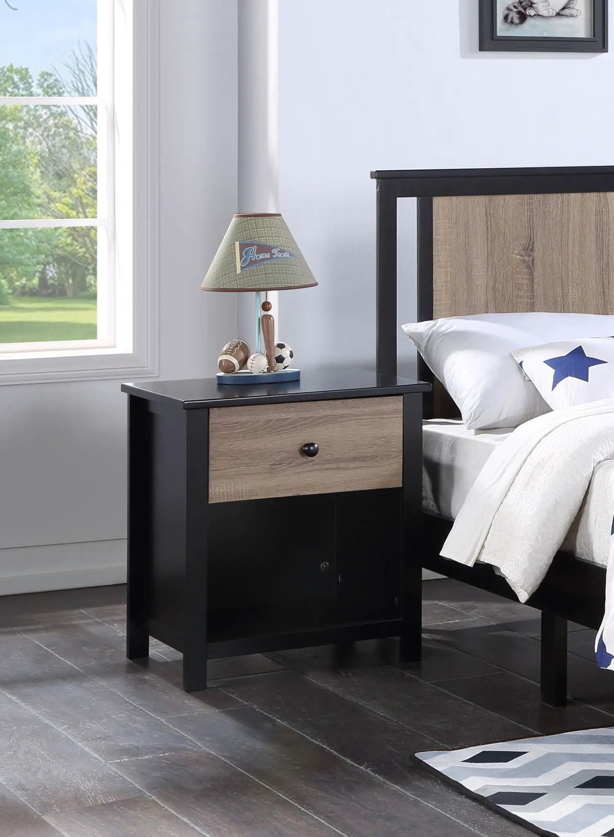Connelly Nightstand | Solid Wood Construction | Sleek Finish | Compact 22 Inch Width