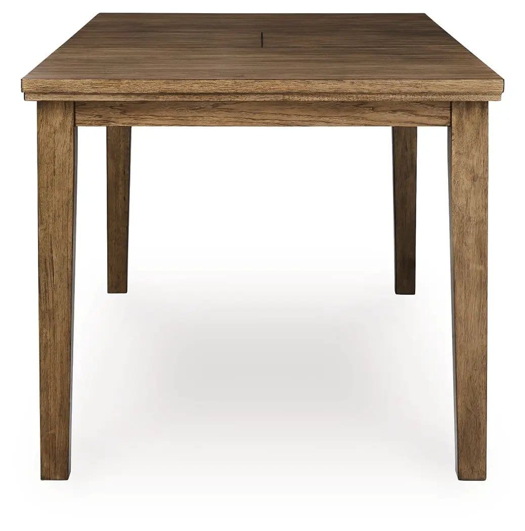 Urbinforte Counter Height Dining Extension Table | 42 x 78.13 x 36 in | Engineered Wood | Light Brown