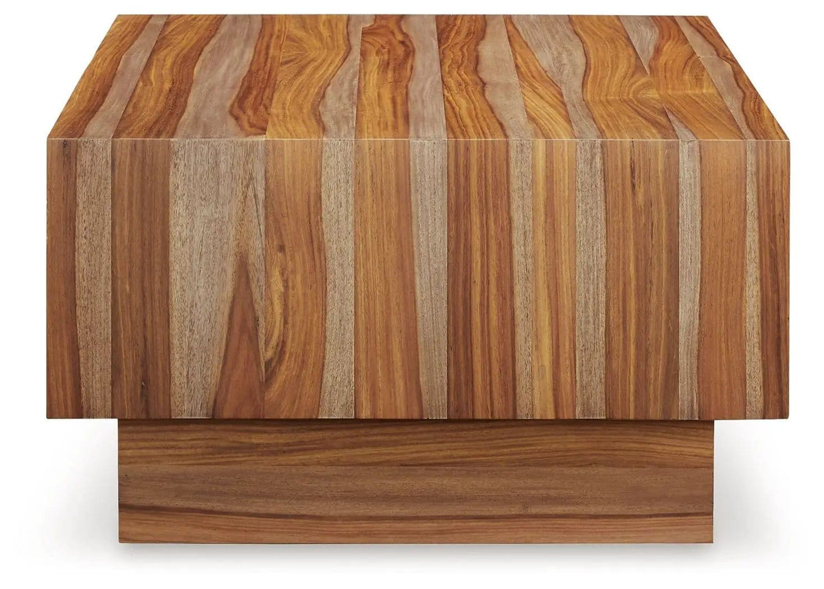 Dressonni Rectangular Cocktail Table | 46.25 x 32 x 18.25 in | Mdf & Veneer | Brown