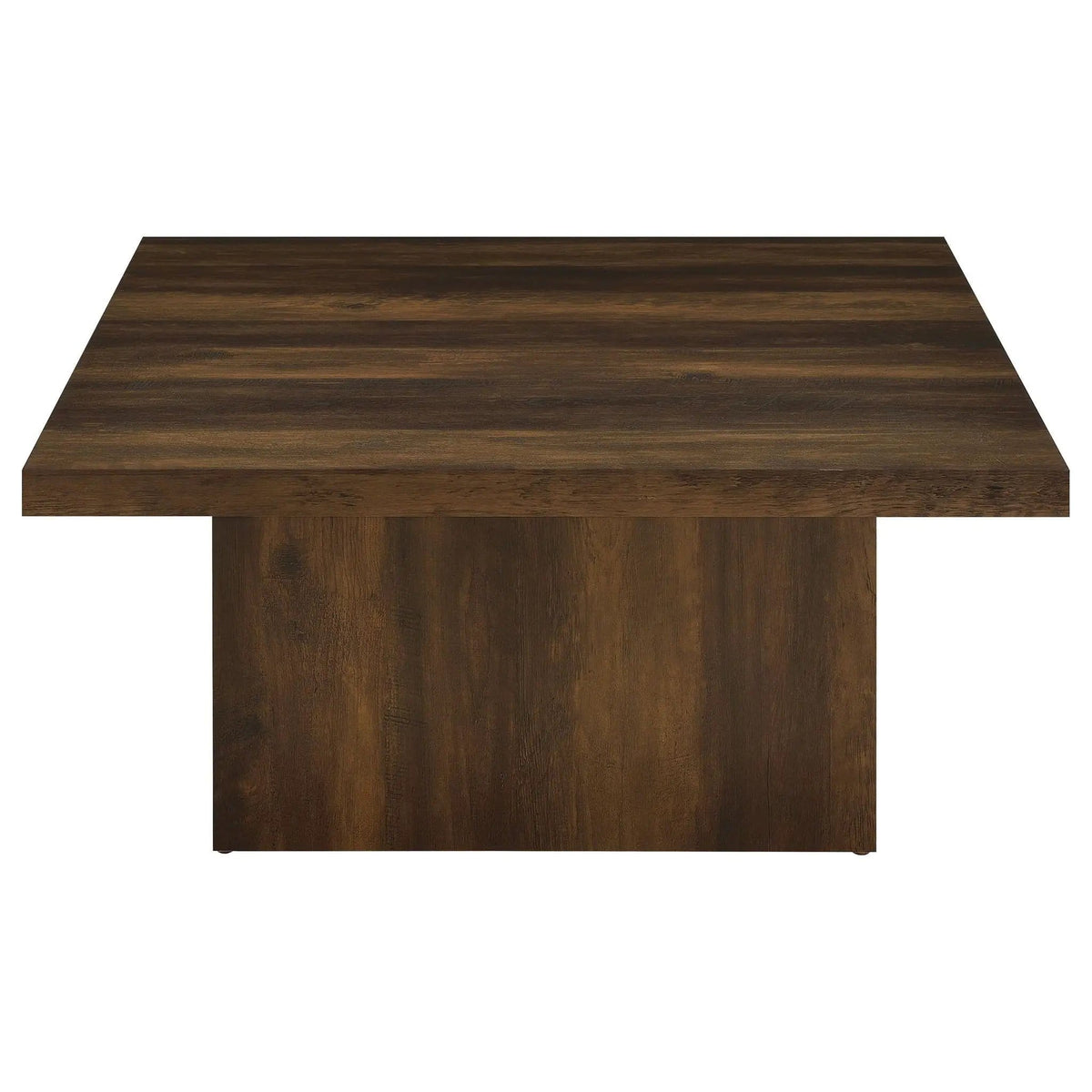Devar Square Engineered Wood Cocktail Coffee Table Dark Pine | 35.5 x 35.5 x 16.25 in | Engineered Wood & Veneer | Living Room