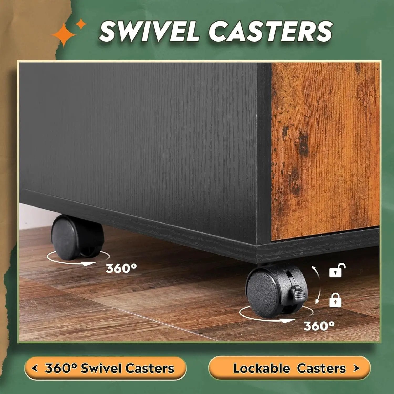 Locking Lateral File Cabinet With Printer Stand System from PriceLows™