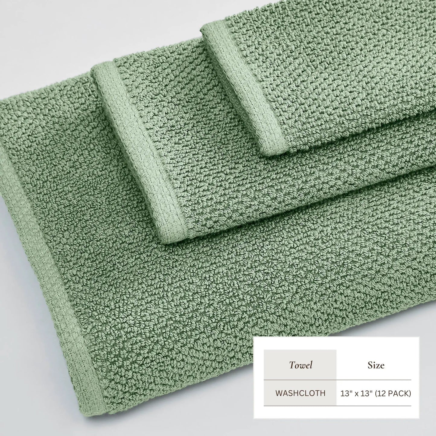 Cotton Textured Bath Towel Set - Acacia Collection from PriceLows™