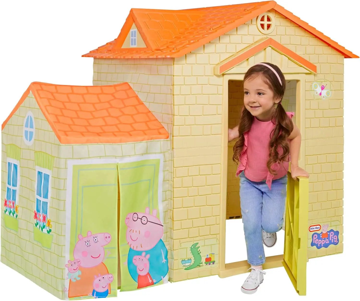 Peppa Pig Multipurpose Playhouse Outdoor Doors Tunnel from PriceLows™