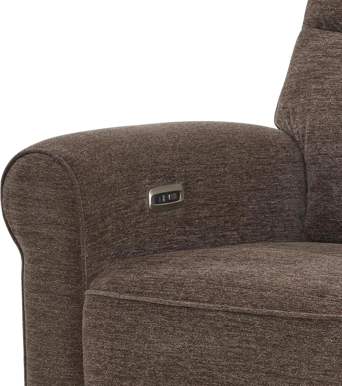 78 Inch Wall Hugger Power Loveseat USB Ports Dark Brown from PriceLows™