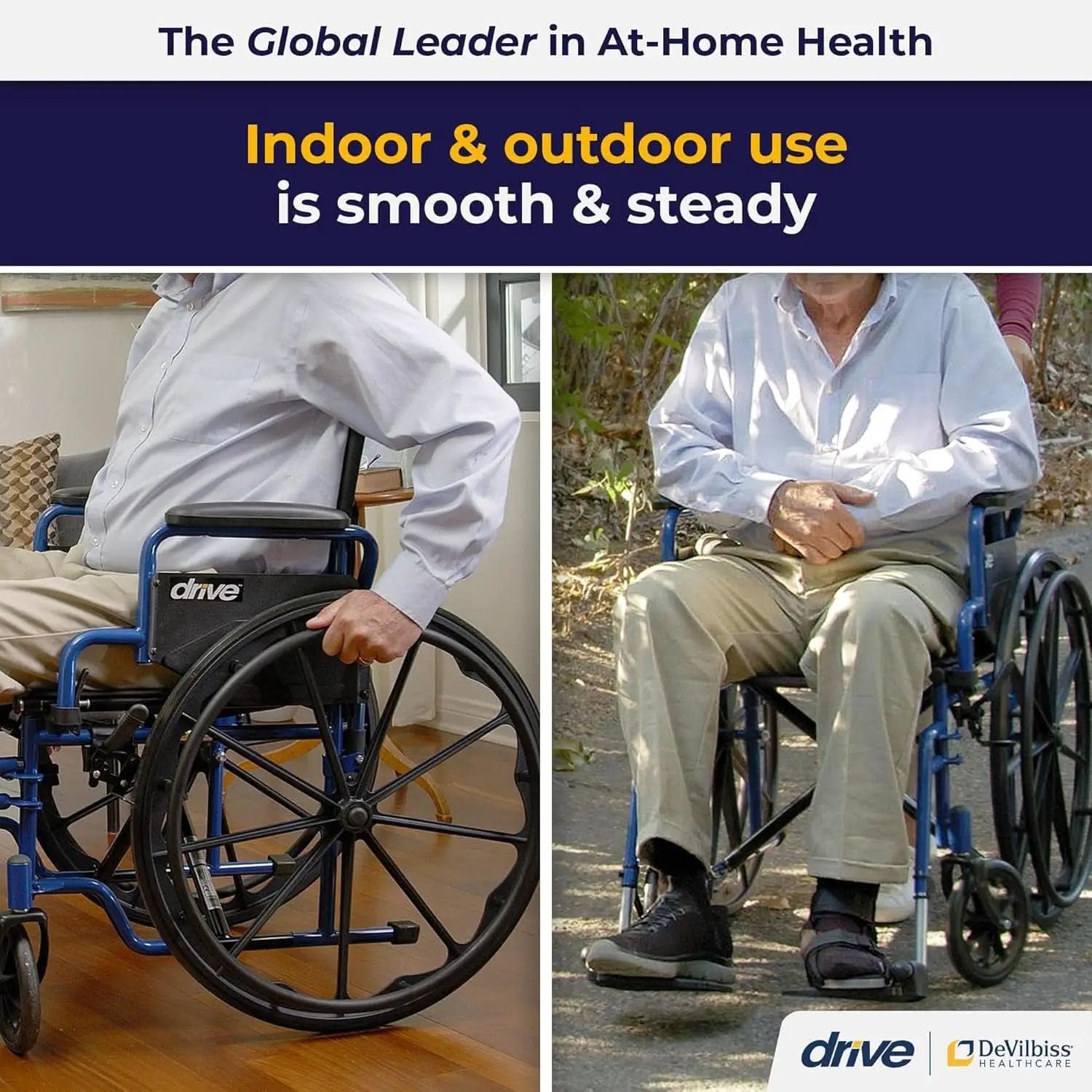 Blue Streak Folding Wheelchair With Flip Back Desk Arms 20 Inch Seat from PriceLows™
