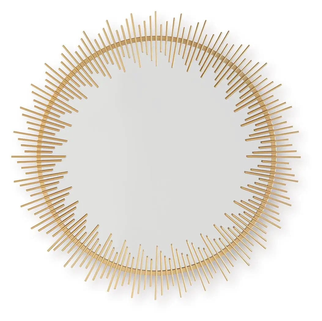 Wainport Accent Mirror | 36 x 1.25 x 36 in | Metal | Gold Finish