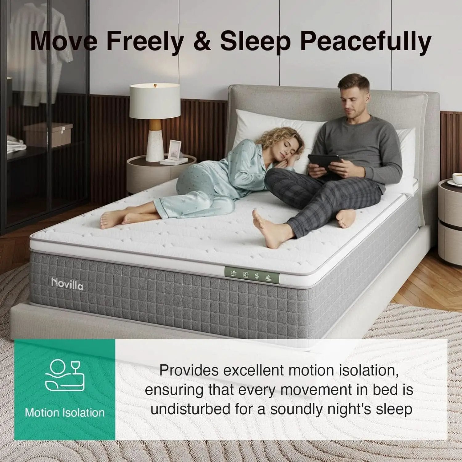 Queen Size Hybrid Mattress Gel Memory Foam Certipur US Certified from PriceLows™