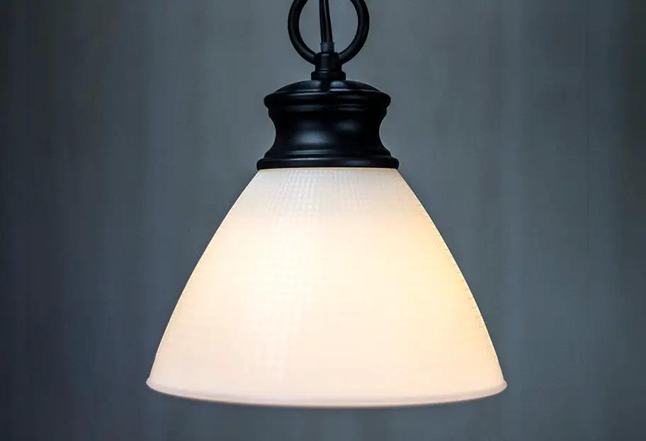 IES Reflector Lamp Shade | 8 Inch Diameter | Opal Glass | 6 Inch Height
